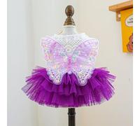 Lindo tutú de hada de mariposa para perros y gatos