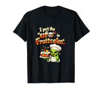 Lindo UFO Fruitcake Pun Alien Chef Space Graphic Camiseta