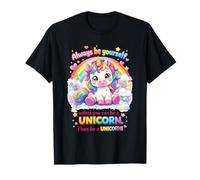 Lindo Unicornio Always Be Yourself Pastel Rainbow Cloud Kawaii Camiseta