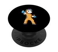 Lindo Unicornio de Kung-Fu PopSockets PopGrip Adhesivo