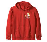Lindo Unicornio Montando Bicicleta Rosa para niños Sudadera con Capucha