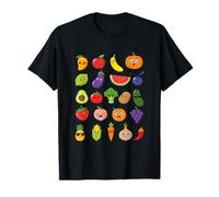 Lindo Verduras Y Frutas Niños Niñas Niños Maestro De Escuela Camiseta