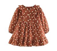 Lindo vestido de Papá Noel rojo de una línea para niñas con cuello festivo de manga larga tela de terciopelo suave ideal para vacaciones, fiestas, fotos familiares, café, 3-4 años