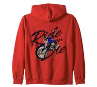 Lindo Viajar O Morir con Motocicleta Sudadera con Capucha