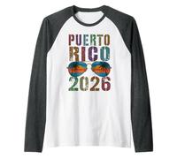 Lindo Viaje de natación de Vacaciones Puerto Rico 2026 a Juego BFF Camiseta Manga Raglan