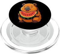 Lindo wombat comiendo sandía, arte de comida de verano de animales kawaii PopSockets PopGrip para MagSafe