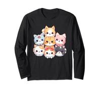 Lindo y Adorable Pijama de Gatito para niños Que aman a los Gatos Manga Larga