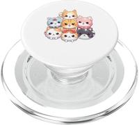 Lindo y Adorable Pijama de Gatito para niños Que aman a los Gatos PopSockets PopGrip para MagSafe