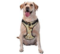 Lindo y astuto Beagle de Dibujos Animados,Arnés para Mascotas, arnés Reflectante Ajustable para Perros,XL