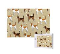 Lindo y astuto Beagle de Dibujos Animados,Rompecabezas de Madera de 1000 Piezas para Adultos y Adolescentes.