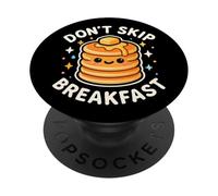 Lindo y Divertido panqueque Don't Skip Breakfast PopSockets PopGrip Adhesivo