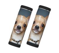 Lindo y divertido perro chihuahua, 2 piezas de fundas para asas de equipaje, cubiertas suaves y cómodas para asas de equipaje. Etiqueta para equipaje.