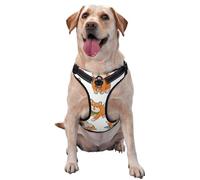 Lindo y Divertido Shiba Inu,Arnés para Mascotas, arnés Reflectante Ajustable para Perros,S