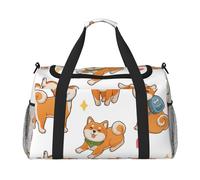 Lindo y Divertido Shiba Inu,Bolsas Deportivas, Bolsos de Viaje Deportivos Cruzados de Mano, Bolsas de Viaje de Gran Capacidad para Mujeres y Hombres.