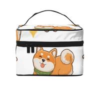 Lindo y Divertido Shiba Inu, Neceser de Viaje para Mujer, Organizador de cosméticos Grande