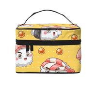 Lindo y Divertido Sushi, Neceser de Viaje para Mujer, Organizador de cosméticos Grande