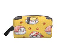 Lindo y Divertido Sushi. Organizador de cosméticos de Gran Capacidad, Neceser de Viaje para Mujer.