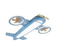 Lindo y elegante creativo de dibujos animados LED avión lámpara de techo ajustable temperatura de color con un mando a distancia suministrado habitación infantil iluminación de techo niño niña
