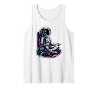 Lindo Yoga Astronauta Bienestar Tai Chi Medicación Zen Give Camiseta sin Mangas