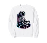 Lindo Yoga Astronauta Bienestar Tai Chi Medicación Zen Give Sudadera