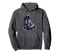 Lindo Yoga Astronauta Bienestar Tai Chi Meditación Zen Mi Espacio Sudadera con Capucha