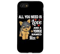 Lindo Yorkie nombrado Max para el nombre del perro Yorkshire Terrier Carcasa para iPhone SE (2020) / 7 / 8