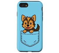 Lindo Yorkie Puppy Pocket Pal Funny Yorkshire Terrier Lover Carcasa para iPhone SE (2020) / 7 / 8