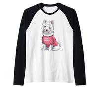 Lindo Yorkshire Terrier Perro mamá Amante de la Pata Camiseta Manga Raglan