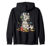 Lindo Zebra Controlador De Videojugadores Consola PC Gaming Nerd Sudadera con Capucha