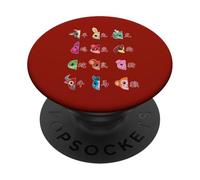 Lindo Zodiaco Animales Lindo Kawaii Año Nuevo Chino PopSockets PopGrip Adhesivo