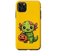 Lindo Zombi Axolotl Halloween Squad Kawaii Undead Salamander Carcasa para iPhone 11 Pro MAX