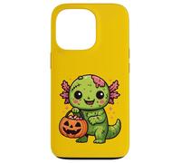 Lindo Zombi Axolotl Halloween Squad Kawaii Undead Salamander Carcasa para iPhone 13 Pro