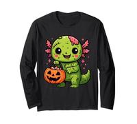 Lindo Zombi Axolotl Halloween Squad Kawaii Undead Salamander Manga Larga