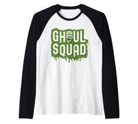 Lindo Zombi de Ghoul Squad Halloween Crew Camiseta Manga Raglan