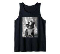 Lindo zorrillo con Gafas de Sol Cool Forest Animal Photo Booth Camiseta sin Mangas