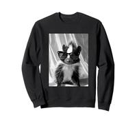 Lindo zorrillo con Gafas de Sol Cool Forest Animal Photo Booth Sudadera