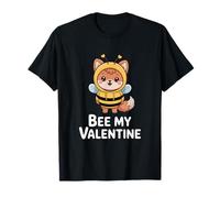 Lindo Zorro Abeja My Valentine Bee Love Camiseta
