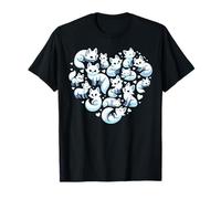 Lindo zorro ártico con estampado de corazón de zorro de hielo, amante del zorro ártico Camiseta