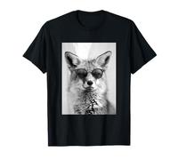 Lindo Zorro con Gafas de Sol Cool Forest Animal Photo Booth Camiseta