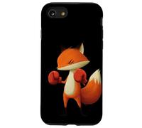 Lindo Zorro con Guantes de Lucha Busca Amantes del Boxeo Carcasa para iPhone SE (2020) / 7/8