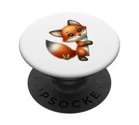 Lindo Zorro Mirando Adorable Animal PopSockets PopGrip Adhesivo