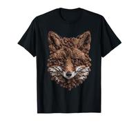Lindo Zorro Otoño Conos Artístico Animal Arte Otoño Estética Camiseta