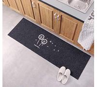 Lindong - Felpudo para puerta (antideslizante), varios diseños a elegir, polipropileno, Diente de león gris., 40 x 120 cm