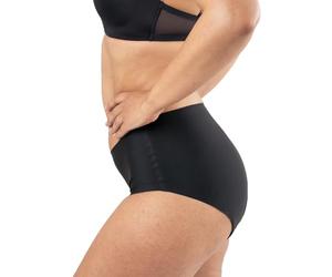 Lindor Lady - Bragas para Menstruación y Pérdidas de Orina Lavables, Ropa Interior Menstrual, Tamaño L, Absorbencia de 4 tampones, Lavable a 60° C, Sin biocidas, Oeko-Tex, Apto para Secadora, Negro