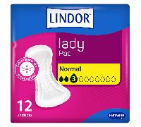 Lindor Lady Compresas Normal 3 Gotas Incontinencia 12 uds