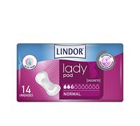 Lindor Lady: Compresas para Mujeres con Pérdidas de Orina, Normal, Protectores y Absorbentes para Incontinencia, 14 unidades, 3 gotas