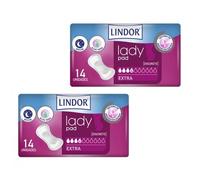 Lindor Lady Pad Compresas Incontinencia 4 Gotas Extra 2x14 uds