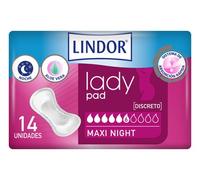 Lindor Lady Pad Compresas Maxi Night 14uds