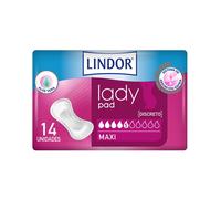 Lindor Lady Pad Maxi 5 Gotas 14 Unidades