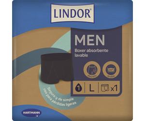 Lindor Men Boxer Absorbente Lavable Incontinencia TL 1ud